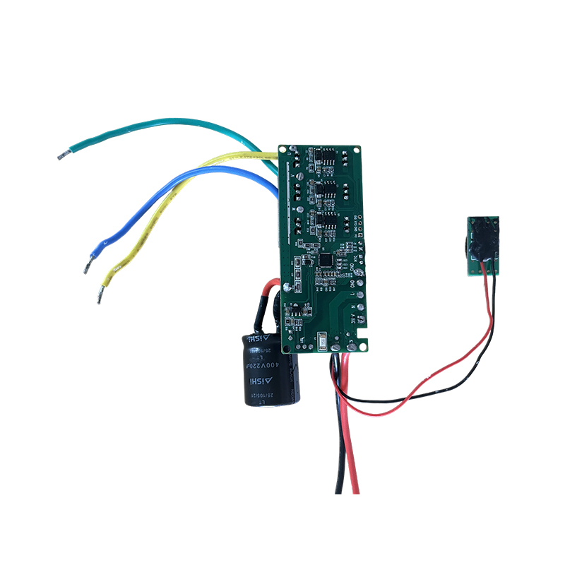 How does the angle grinder motherboard achieve precise drive and stable control of a high-speed brushless motor?
